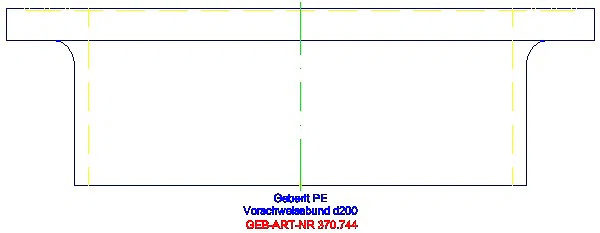 GE PE Vorschweissbund d200_370.744.16.1_A