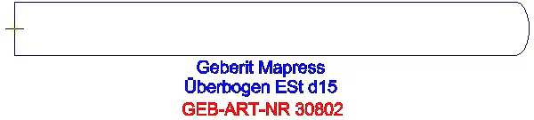 GE Mapress Edelstahl Überbogen d15_30802_G