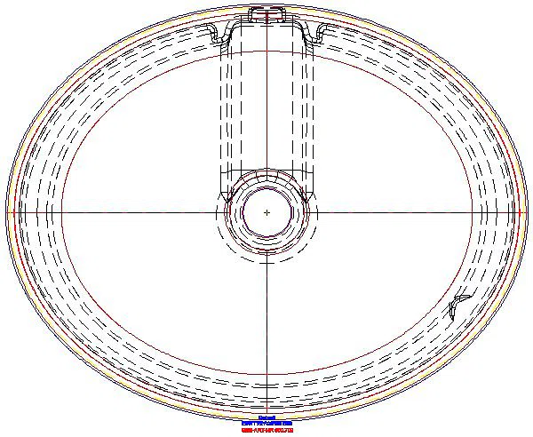 VariForm Einbauwaschtisch, oval 50x40cm, o. Hl, m. Ül._500.709.01.2_G