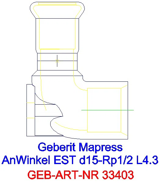GE Mapress Edelstahl Anschlusswinkel 90Gr d15-Rp1/2_33403_L