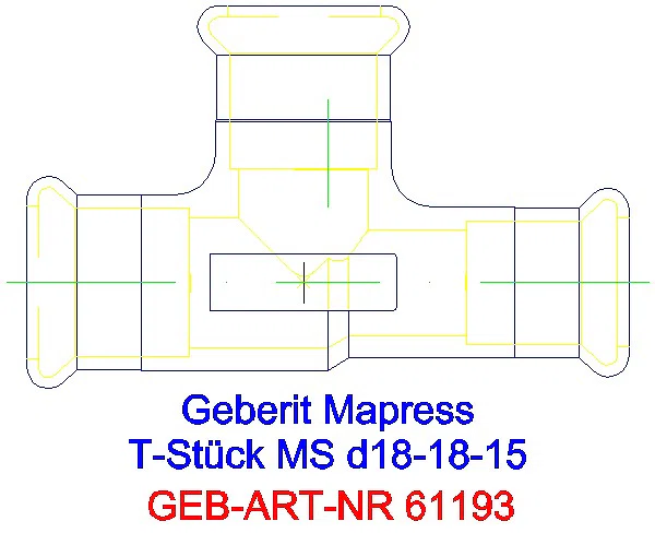 GE Mapress C-Stahl T-Stück reduziert Ms d18-18-15_61193_A