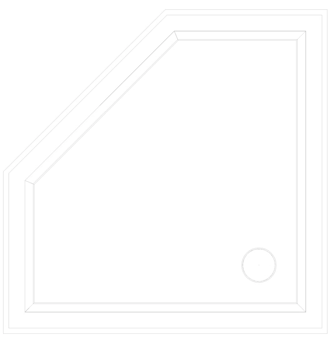KALDEWEI CORNEZZA MIT WANNENTRÄGER Duschfläche, 900x900x32 mm, Modell-Nr: 670-2