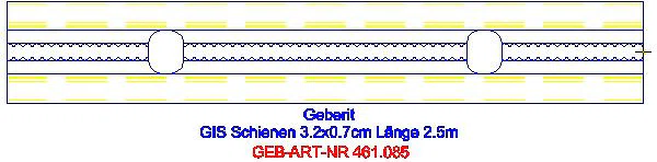 GE GIS Schiene verzinkt 3,2 x 0,7 cm_461.085.00.1_G