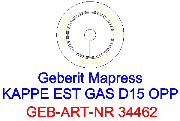 GE Mapress Edelstahl Kappe d15 (Gas)_34462_L