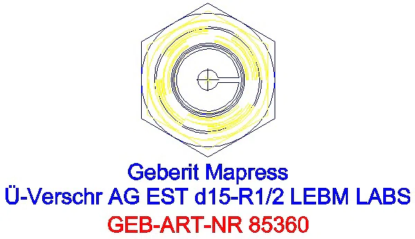 GE Mapress Edelstahl Übergangsverschr. mit AG ÜM ESt (LABS-frei) d15-R1/2_85360_L