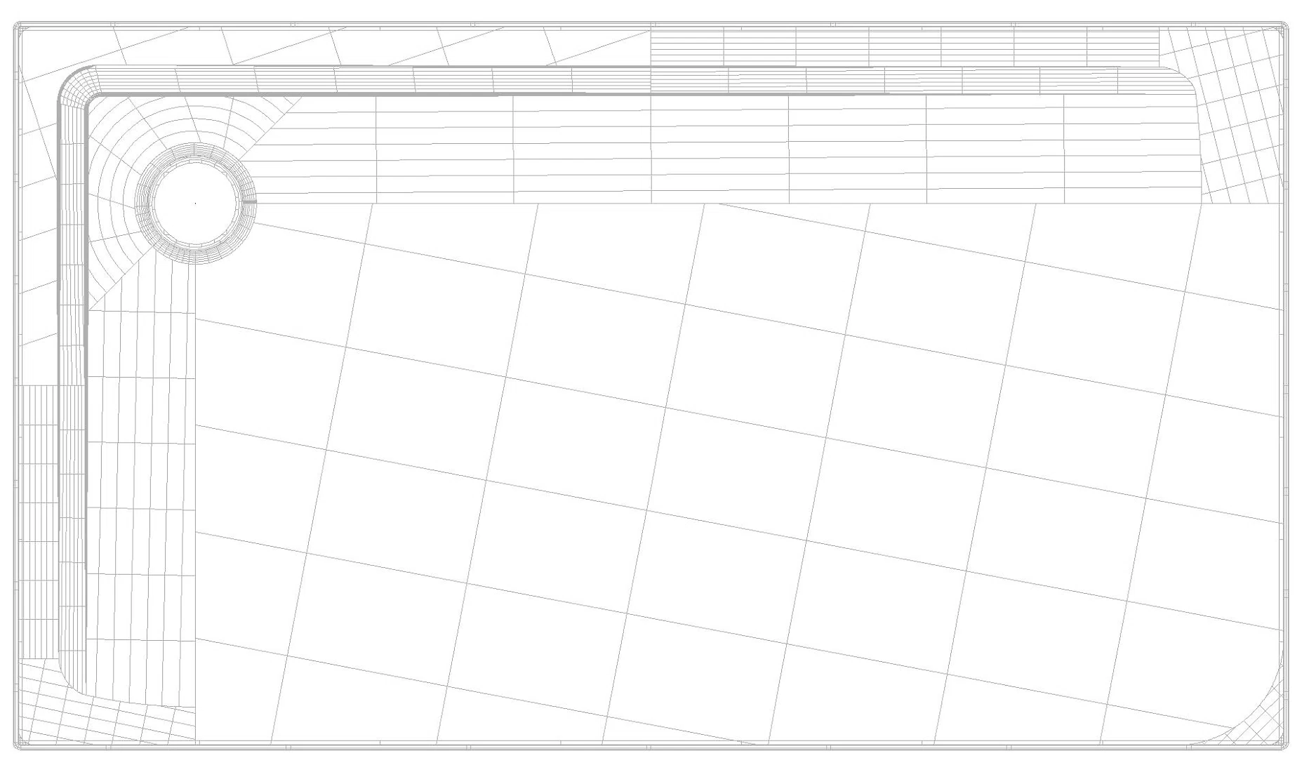 KALDEWEI SUPERPLAN mit Wannenträger Duschfläche, 800x1400x32 mm, Modell-Nr: 1843-2