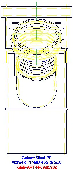 GE Silent-PP Abzweig 45Gr d75/50_390.332.14.1_L