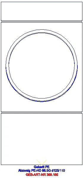GE PE Abzweig 88,5Gr d125/110_368.185.16.1_L