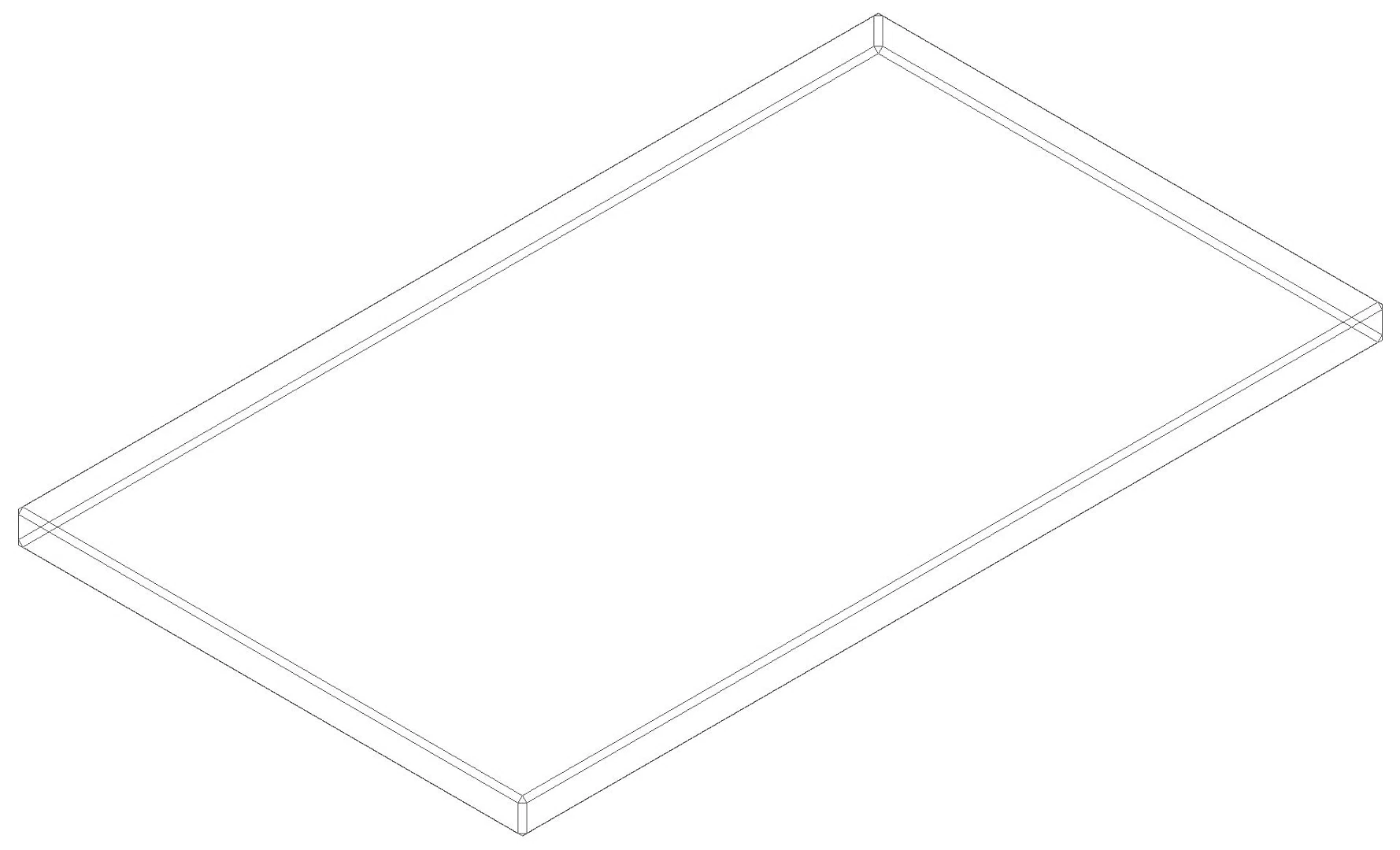 HEWI Glasplatte Ser 477 aus Klarglas, 197mm breit