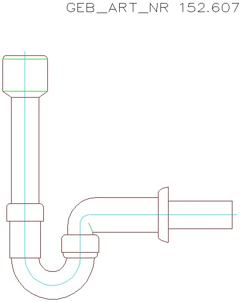 GE Röhrengeruchsverschluss für Ausgussbecken d40 Abgang horizontal_152.607.11.1_A
