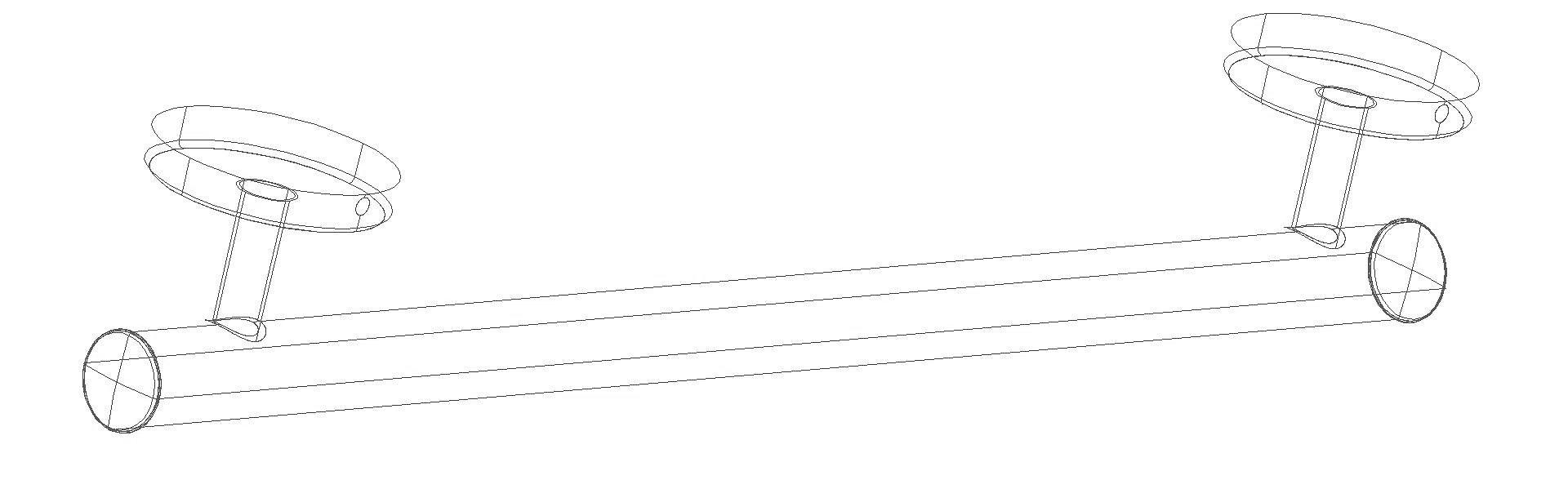 HEWI Haltegriff, L:600mm, d:33mm, Kst., unifarben reinweiß