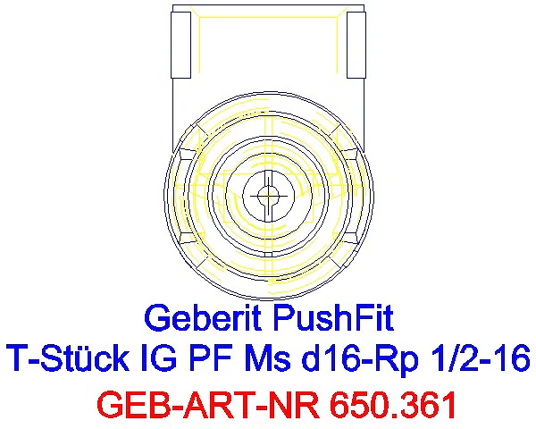 GE PushFit T-Stück mit IG Ms d16-Rp1/2-16_650.361.00.1_L