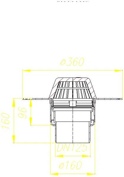 DALLMER Dachablauf 62 PVC, DN 125