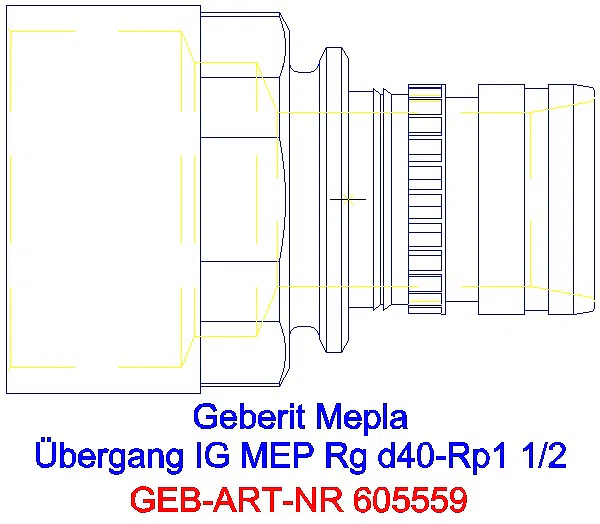GE Mepla Übergang mit IG Rg d40-Rp1 1/2_605.559.00.5_G