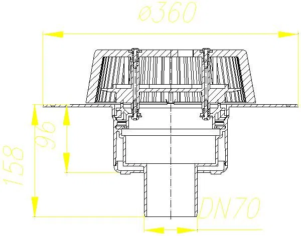 DALLMER Dachablauf SuperDrain 62 PVC, DN 70