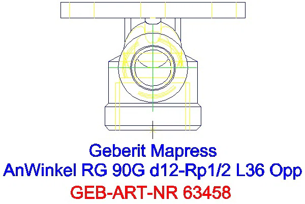GE Mapress Kupfer Anschlusswinkel 90Gr Rg d12-Rp1/2 L:3,6cm_63458_G
