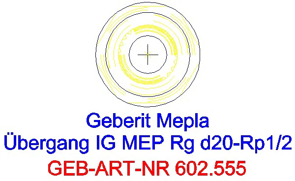 GE Mepla Übergang mit IG Rg d20-Rp1/2_602.555.00.5_L