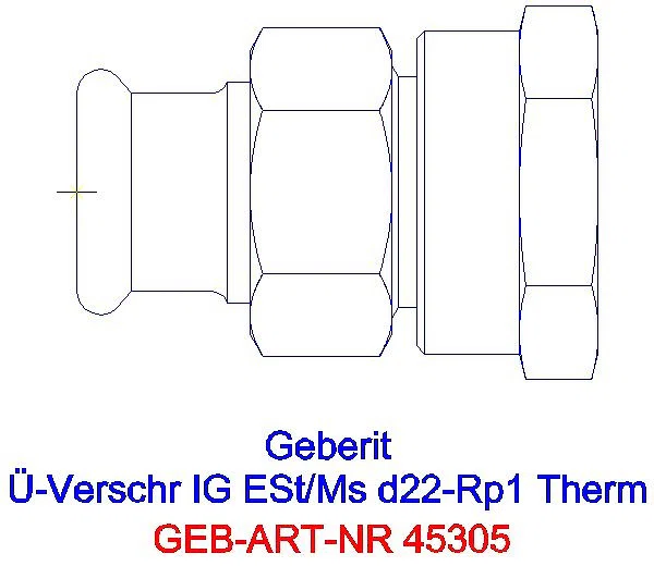 GE Mapress Therm Übergangsverschr. mit IG d22-Rp1_45305_G