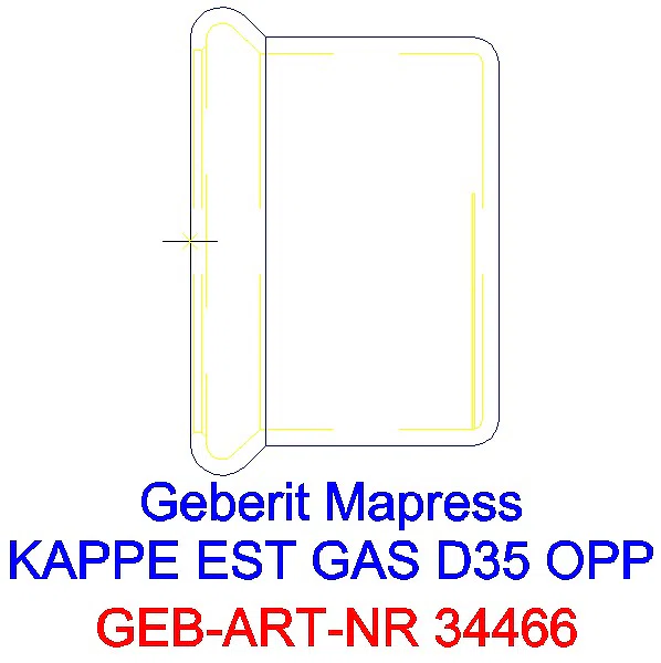 GE Mapress Edelstahl Kappe d35 (Gas)_34466_A
