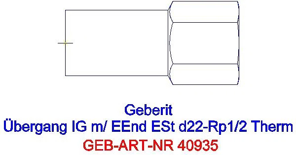 GE Mapress Therm Übergang mit IG und Einschubende d22-Rp1/2_40935_A
