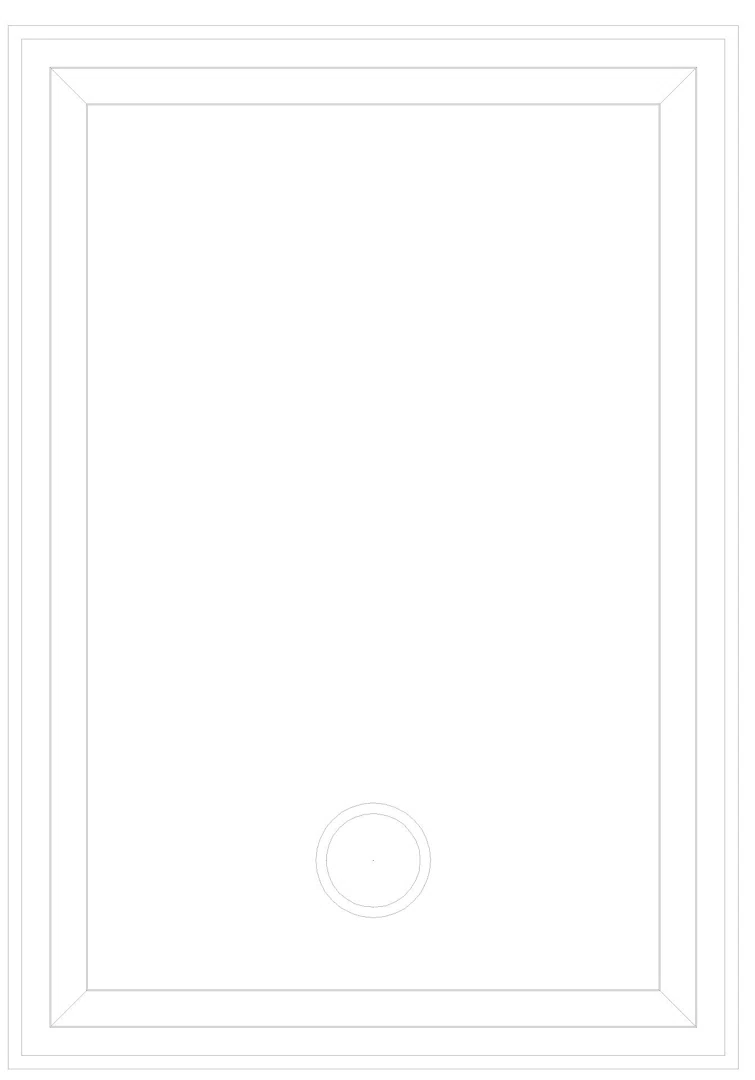 KALDEWEI CAYONOPLAN Duschfläche, 700x1000x32 mm, Modell-Nr: 2221-1