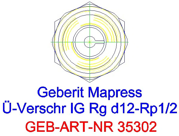 GE Mapress Edelstahl Übergangsverschr. mit IG d18-Rp1/2_35302_L