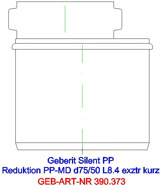 GE Silent-PP Reduktion exzentrisch kurz d75/50_390.373.14.1_L