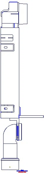 GE Kombifix Element für WWC, 108 cm mit Delta UP-SPK 12 cm_110.100.00.1_L