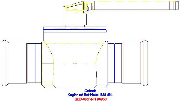 GE Mapress Kugelhahn d54 mit Betätigungshebel edst._94958_A