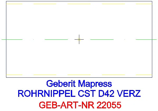 GE Mapress C-Stahl Rohrnippel außen verzinkt d42_22055_L
