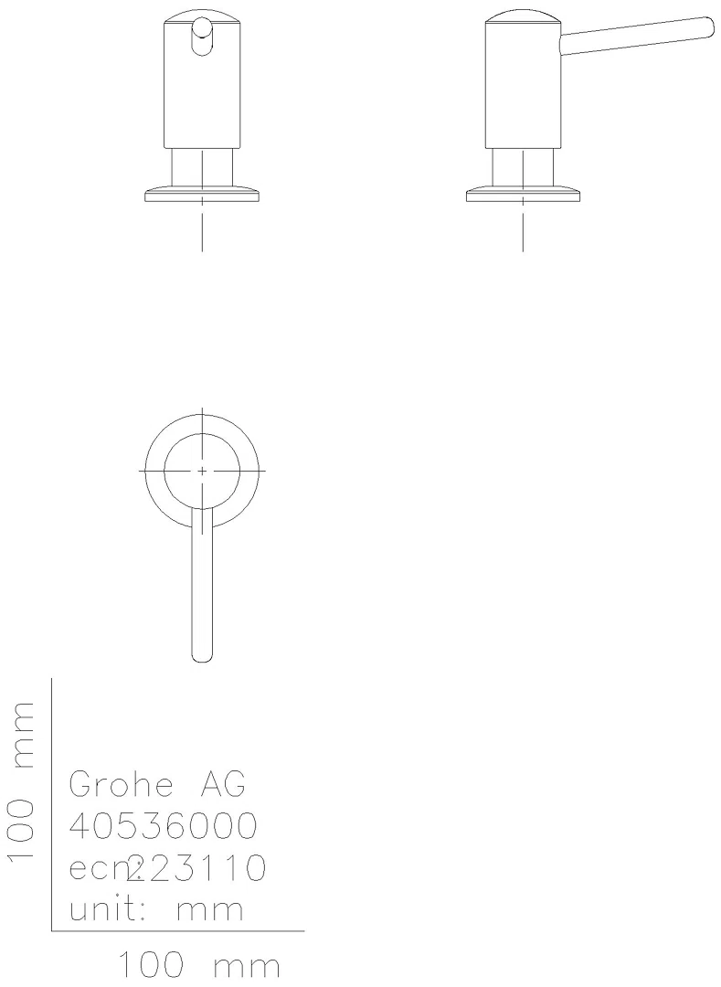 GROHE Seifenspender Contemporary 40536 Vorratsbehälter 0,4 l supersteel