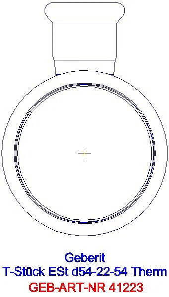 GE Mapress Therm T-Stück reduziert d54-22-54_41223_L
