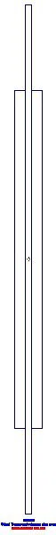 GE Urinaltrennwand, Halter: schwarzmatt Glas: weiss / satiniert_115205TD1_A