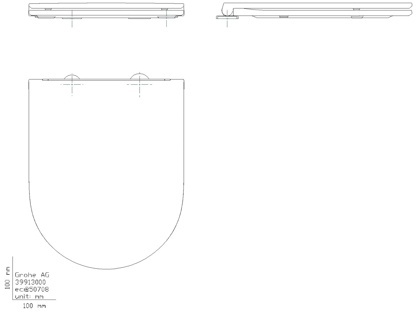 GROHE WC-Sitz Bau Keramik 39913 Soft close m. Deckel flaches Design alpinweiß