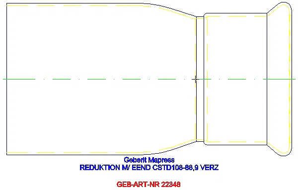 GE Mapress C-Stahl Reduktion mit Einschubende d108-88.9 verzinkt_22348_L