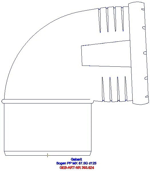 GE Silent-Pro Bogen 87,5Gr d125mm_393.624.14.1_L