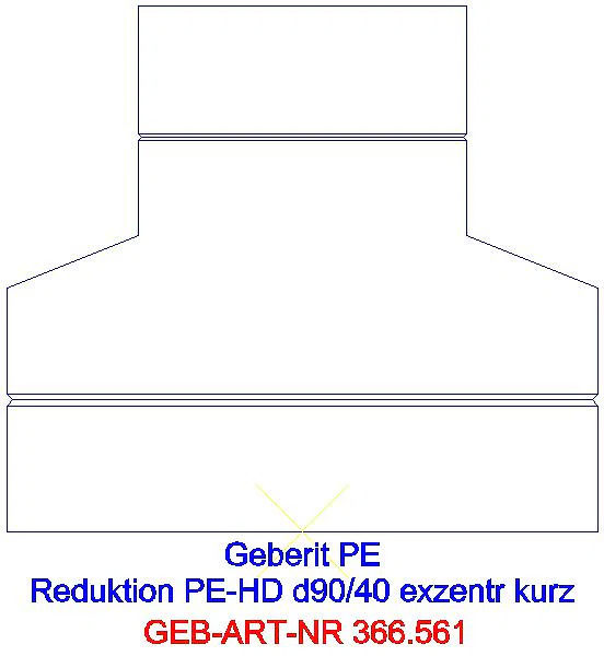 GE PE Reduktion exzentrisch kurz d90/50_366.561.16.1_L