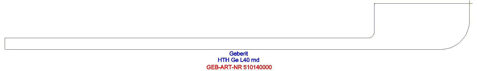 Handtuchhalter für Badmöbel, chrom mit abgerundeter Ecke_510140000_g