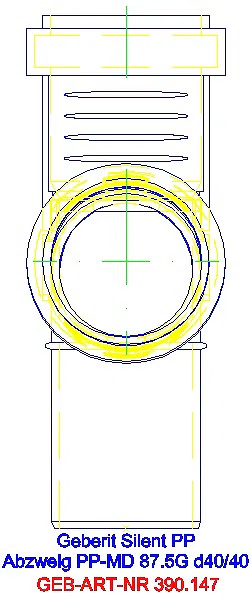 GE Silent-PP Abzweig 87,5Gr d40/40_390.147.14.1_L