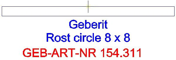 GE Designrost "Circle", 8 x 8 cm_154.311.00.1_A