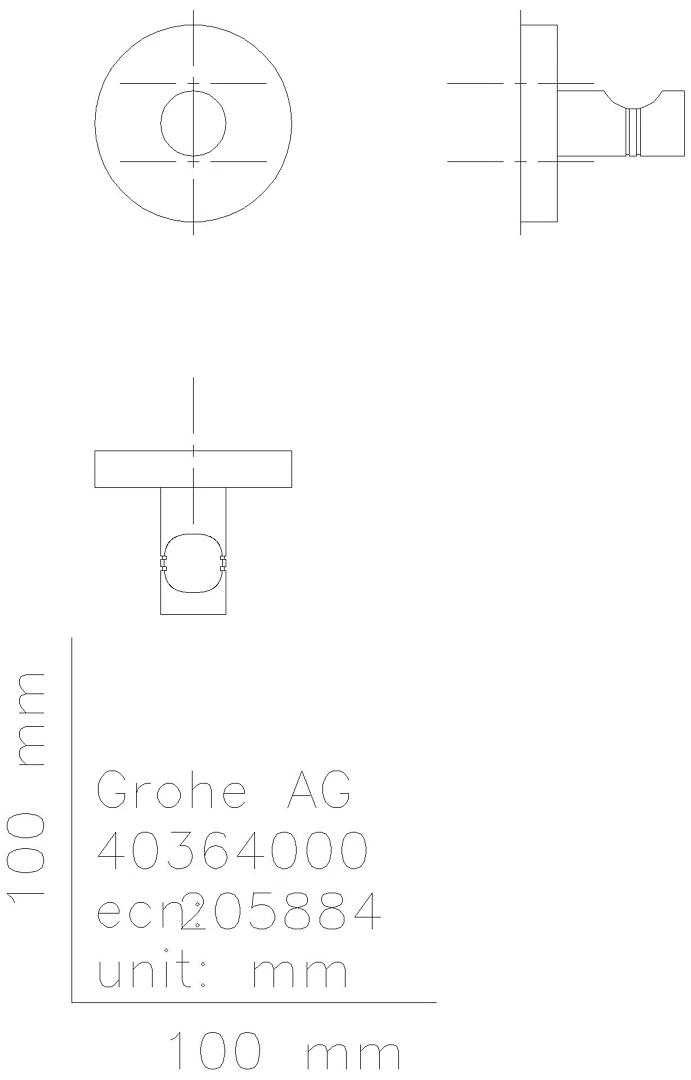 GROHE Bademantelhaken Essentials 40364_1 Metall supersteel