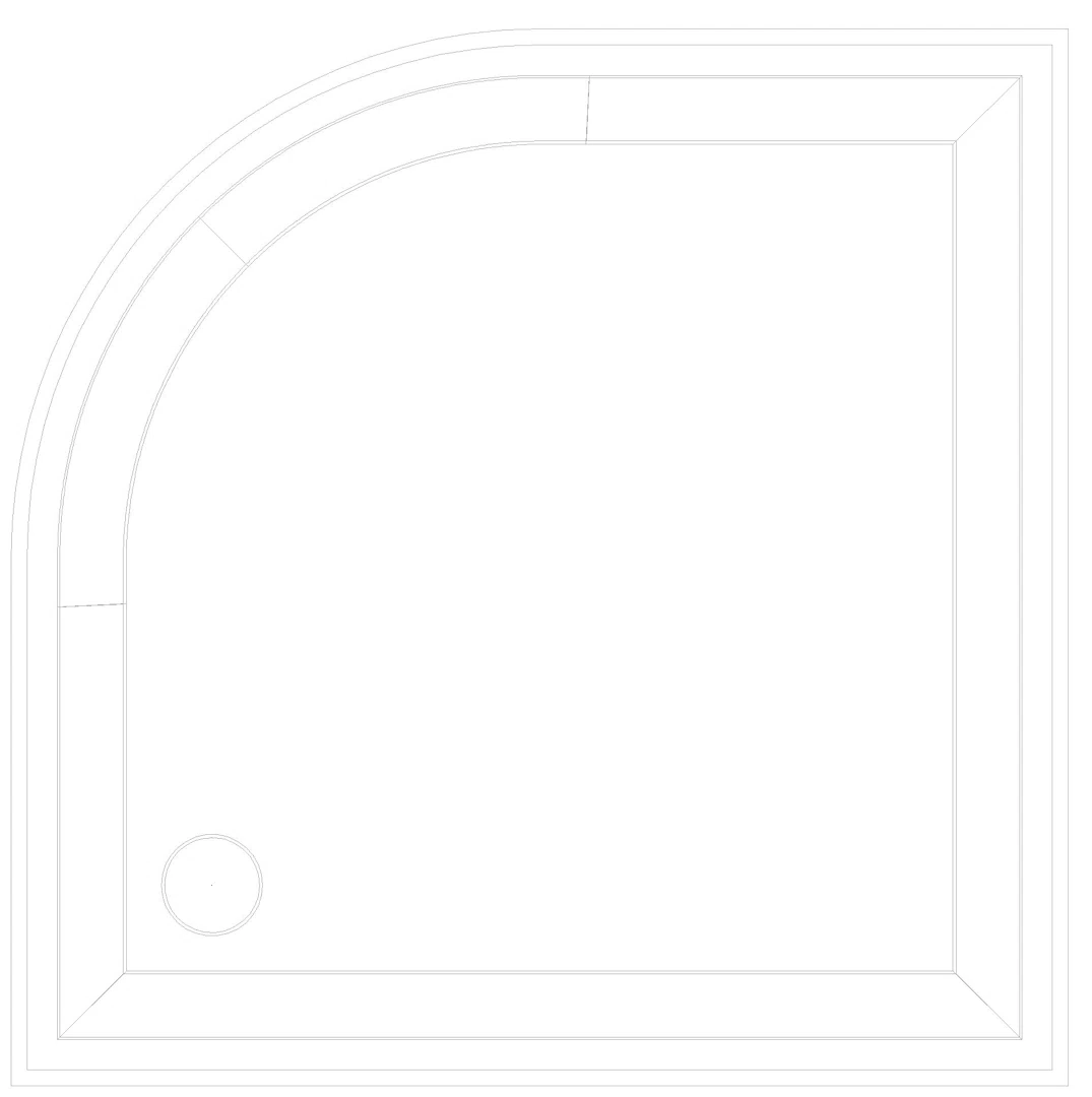 KALDEWEI ZIRKON Duschfläche, 1000x1000x32 mm, Modell-Nr: 606-1