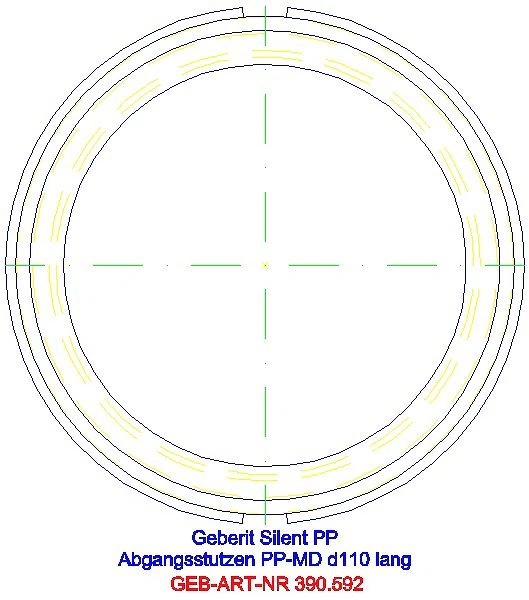 GE Silent-PP Anschlussstutzen d110_390.592.11.1_G