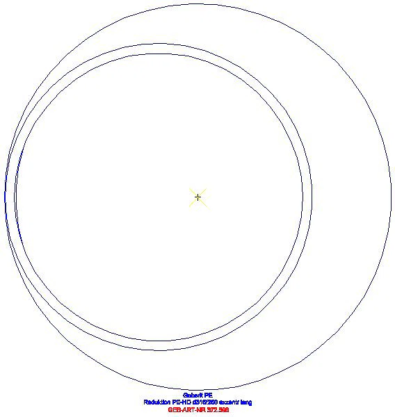 GE PE Reduktion exzentrisch lang d315/250_372.598.16.1_G