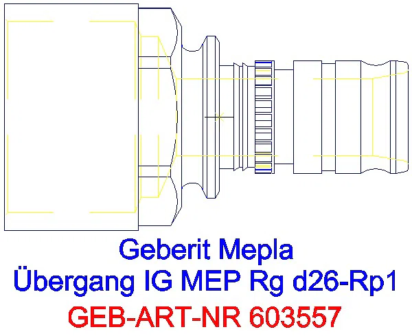 GE Mepla Übergang mit IG Rg d26-Rp1_603.557.00.5_G