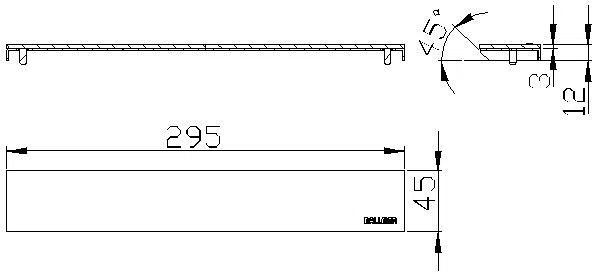 DALLMER Abdeckung CeraWall Individual Design messing matt