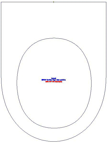 Renova Stand-WC Flachspüler Abg. horiz., teilgeschl. Form, KeraTect_203010600_G
