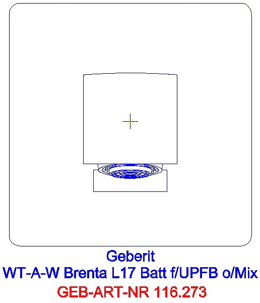 GE Waschtischarmatur Brenta Wandmontage mit UP-Funktion Batt. L 17cm o. Mischer_116.273.21.1_A