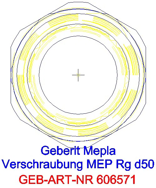 GE Mepla Verschraubung Rg d50_606.571.00.5_L