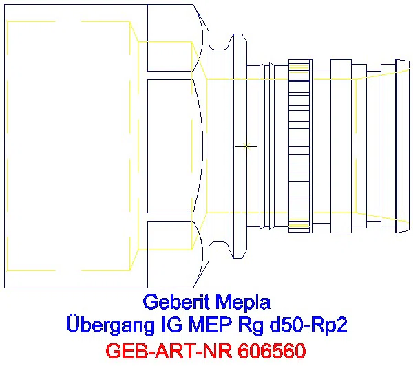GE Mepla Übergang mit IG Rg d50-Rp2_606.560.00.5_G